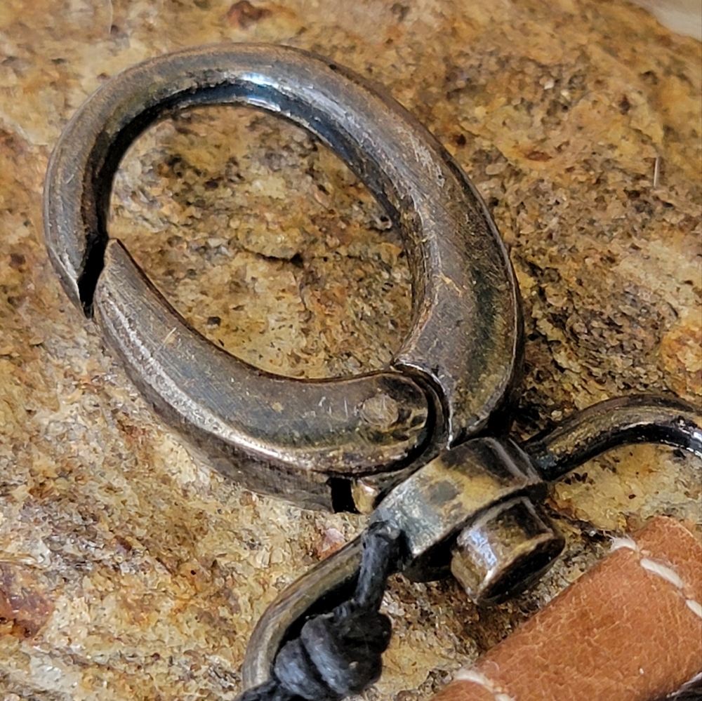 ❤FINAL CLEARANCE❤ Myra "Brown & White" Hair-on Key Fob - Picture 4 of 4